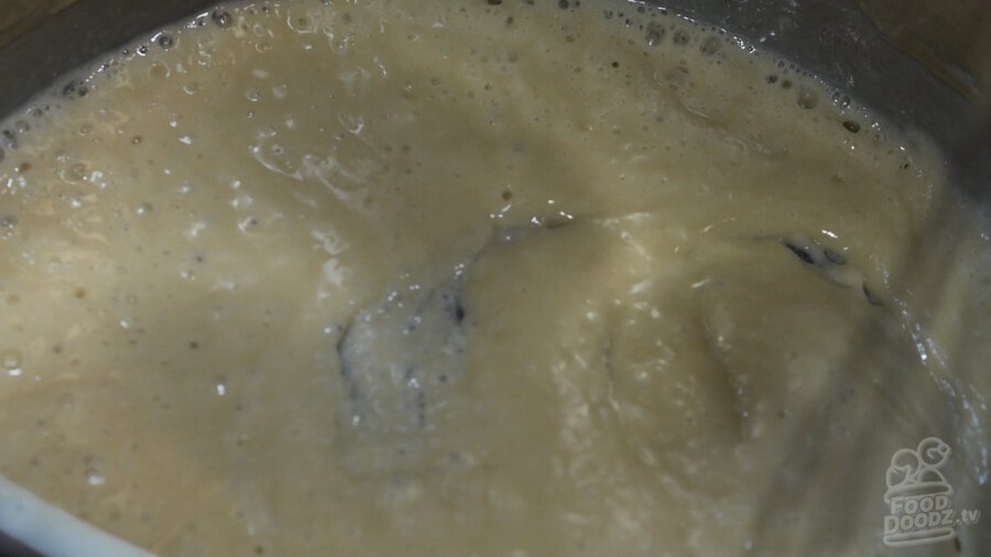 First stage of roux, white
