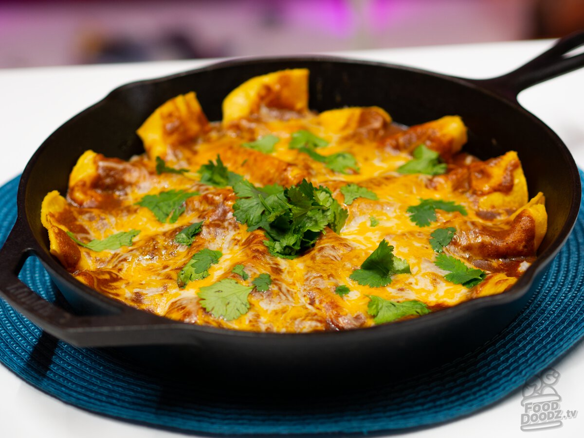 StoveTop Cheese and Onion Enchiladas Recipe OMG Meals FoodDoodz.tv
