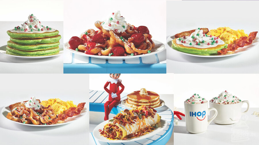 Grinch Waffles- Copycat IHOP  Christmas Breakfast 2020 